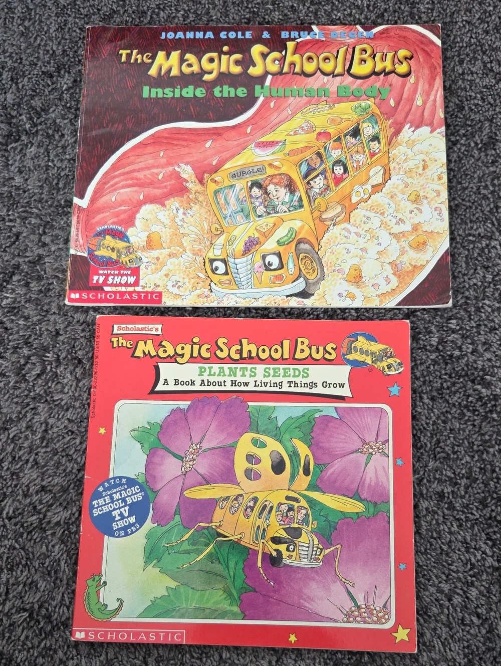 Scholastic The Magic School Bus Kids Books - Red and Yellow Covers